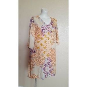 Wayf Nordstrom Floral Shift Mini Dress L New